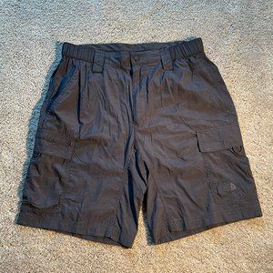The North Face Mens Lightweight Cargo Shorts Sz M Dark Gray